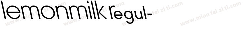 LEMONMILK Regul字体转换